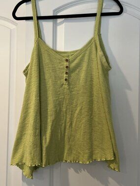 NWOT American Eagle Tank Top with Lettuce Hem - Size Large
